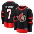 Men's Ottawa Senators Brady Tkachuk #7 Black Player Game jersey