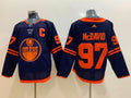 Men's Edmonton Oilers Connor McDavid #97 Navy Alternate Premier Breakaway Player jersey