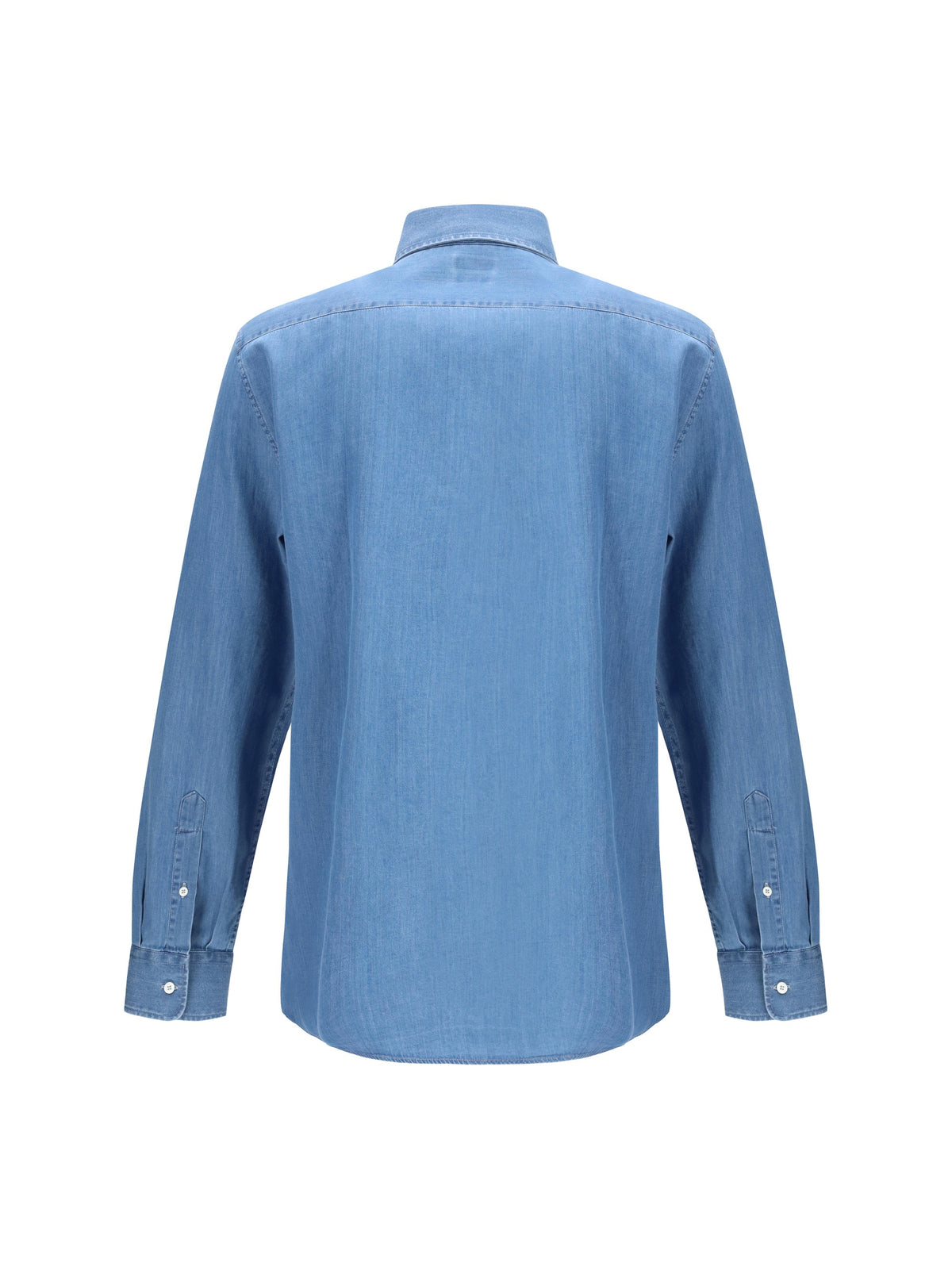 Brunello Cucinelli Men Cotton Denim Shirt