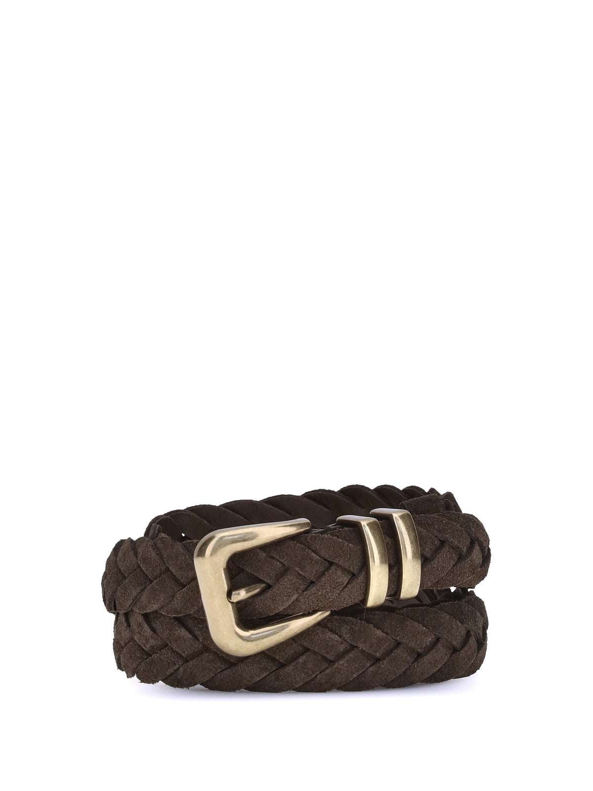 Brunello Cucinelli Men Leather Woven Belt