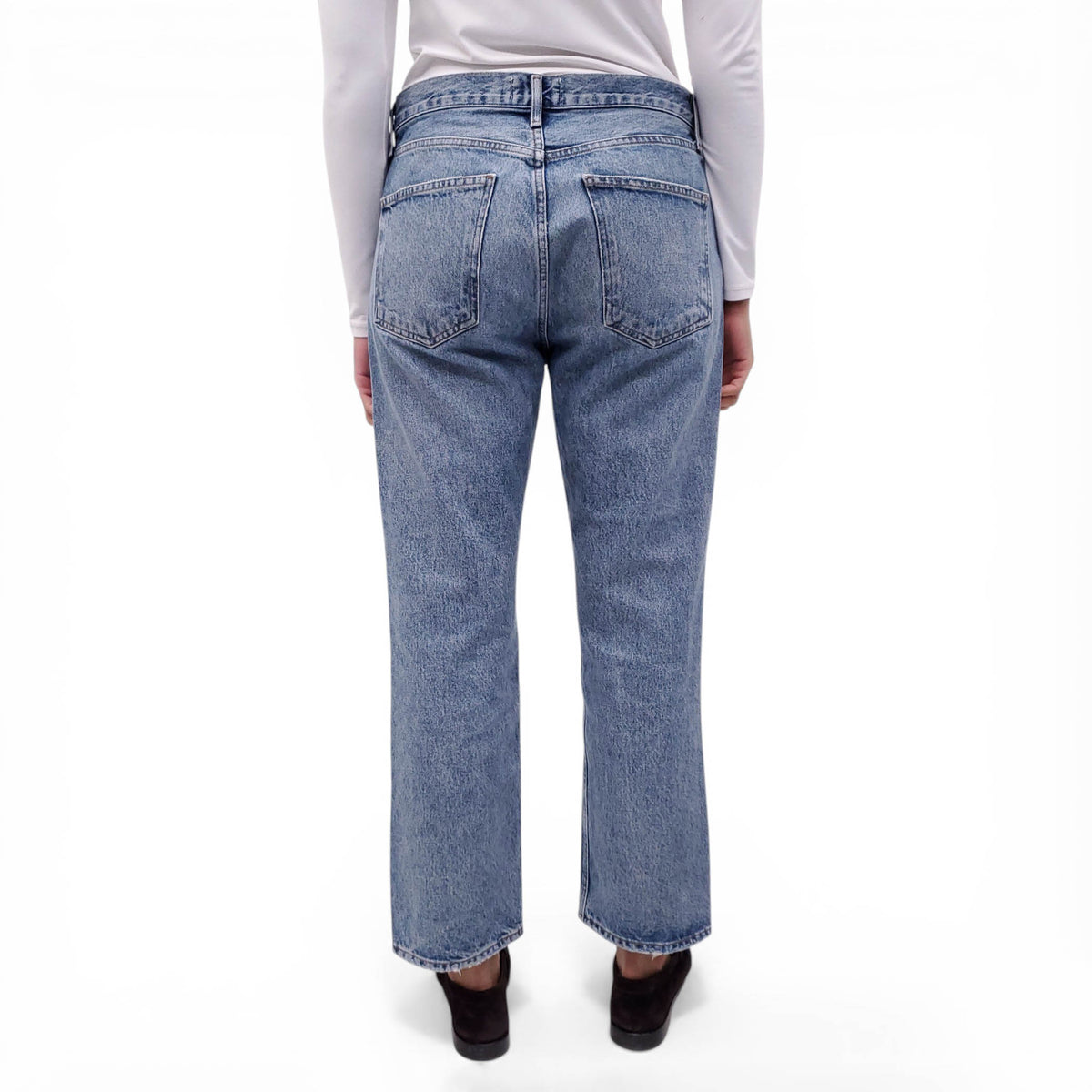 AGOLDE 'RIPLEY' STRAIGHT LEG ANKLE JEANS - SIZE 29