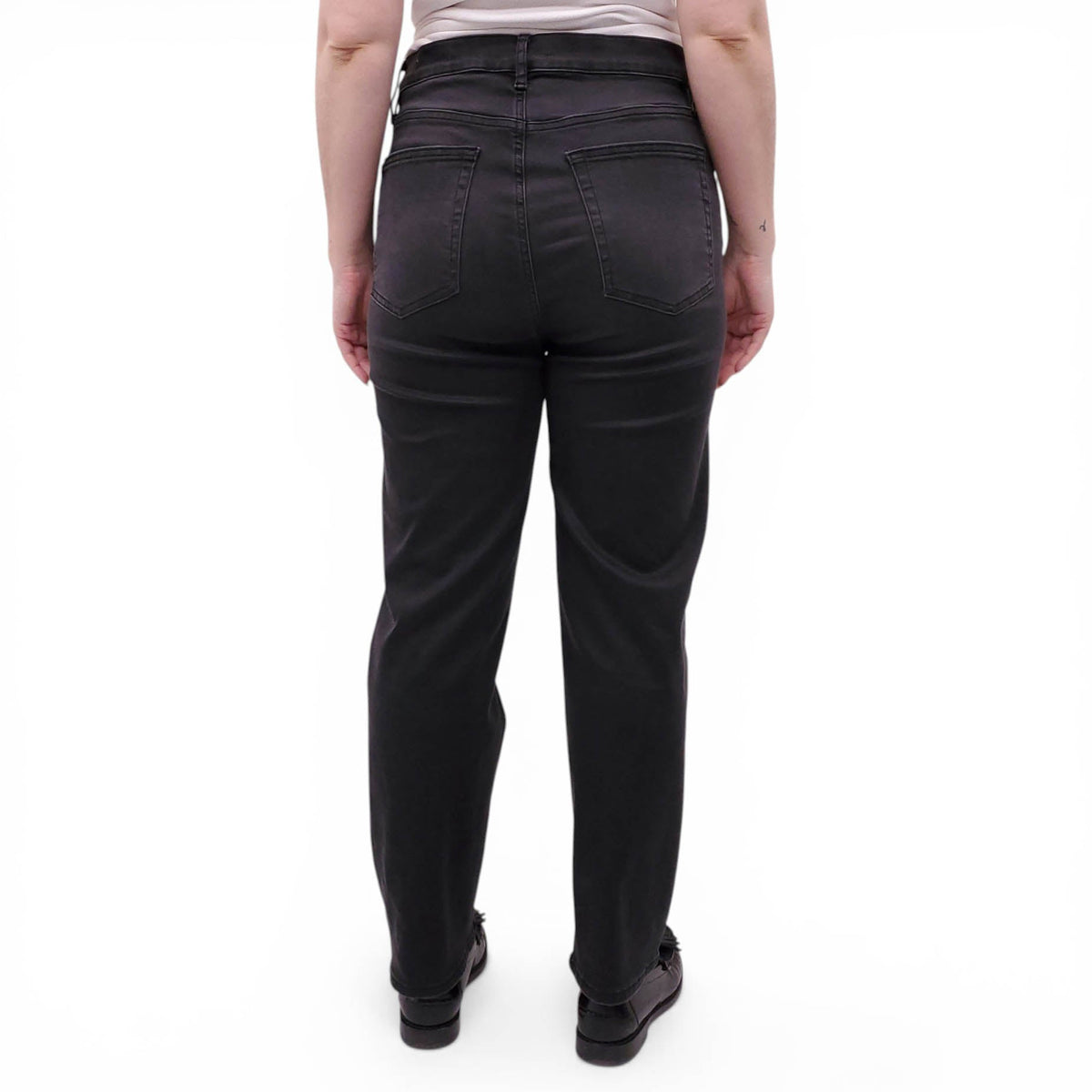 FRAME BLACK 'LE SLEEK STRAIGHT' JEANS - SIZE 31