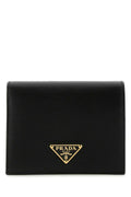 Prada Women Black Leather Wallet
