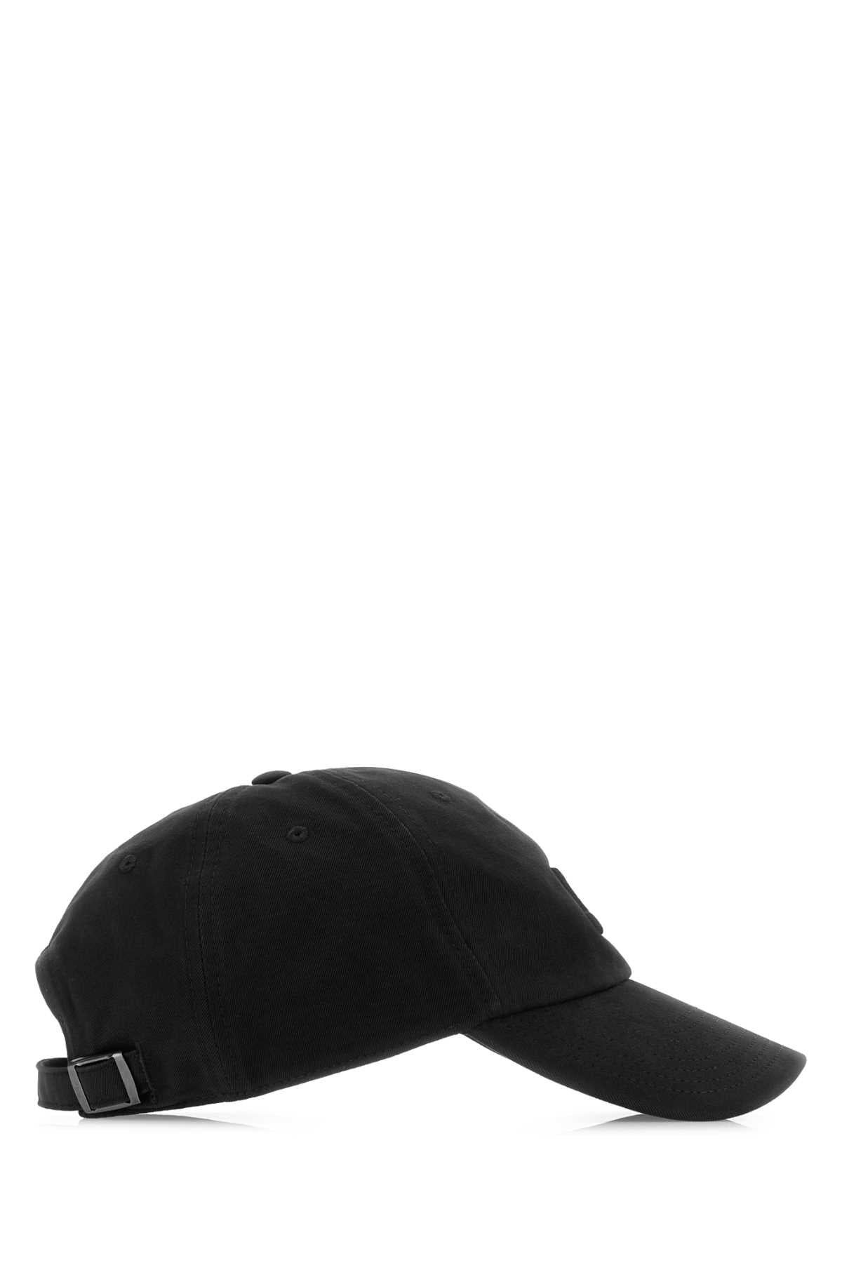 Jil Sander Men Black Twill Baseball Cap