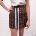 BURBERRY SILK LOGO SKIRT - SIZE 6