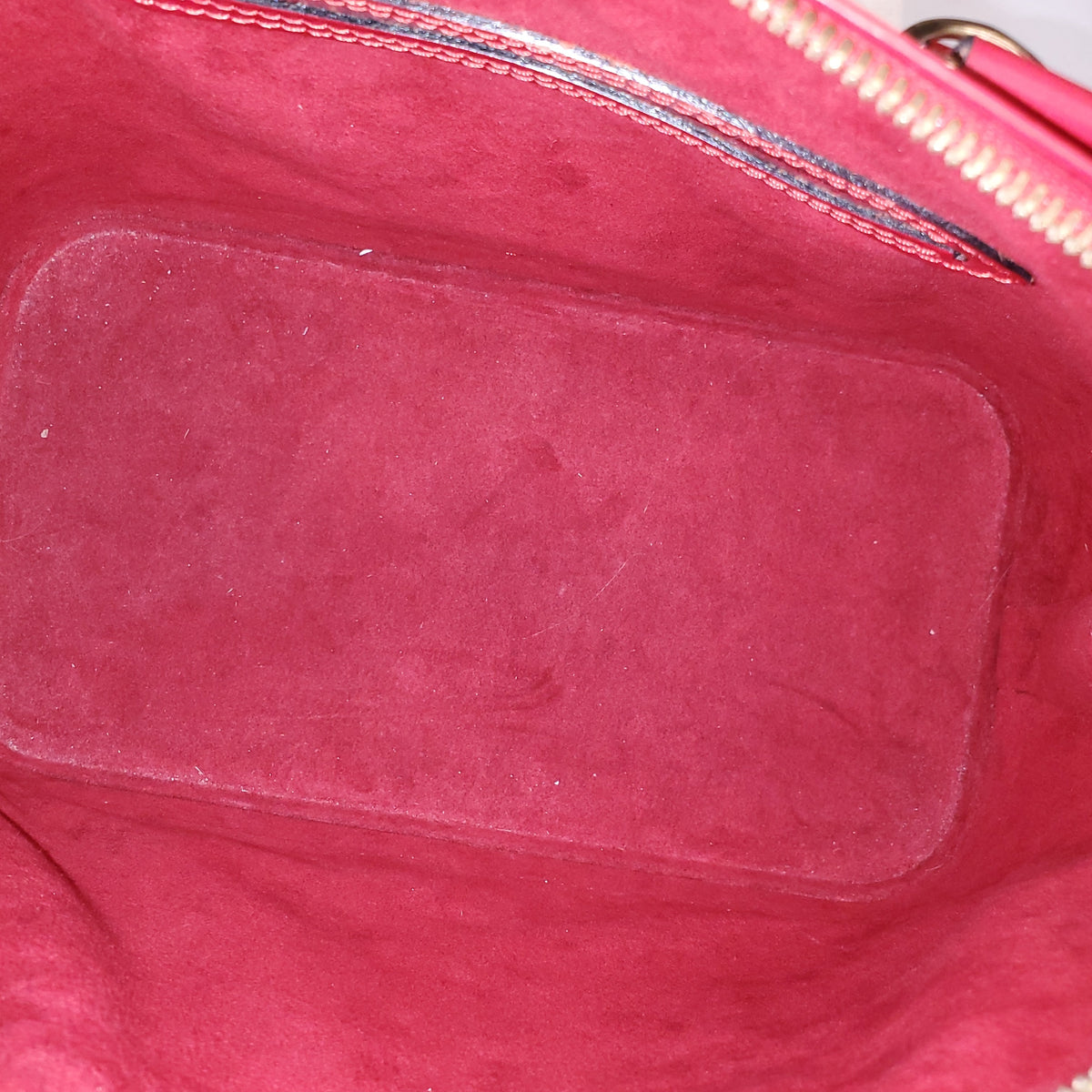 LOUIS VUITTON RED EPI LEATHER ALMA BAG
