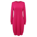 ALEXANDER MCQUEEN FUCHSIA PINK TUNIC SWEATER DRESS - SIZE S