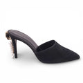 MAGDA BUTRYM SUEDE MULES WITH PEARL DETAIL - SIZE 37