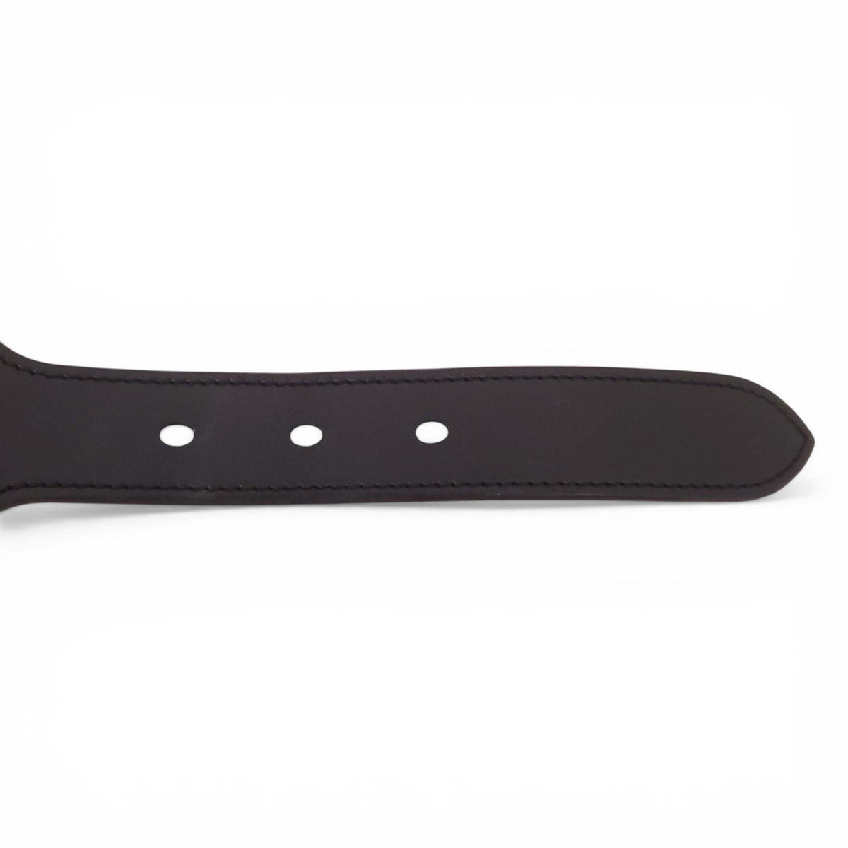 HERMÈS CHAIN DE’ANCRE BLACK LEATHER BELT - SIZE 75