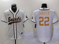 Men's New Orleans Saints Rashid Shaheed #22 White Game jersey
