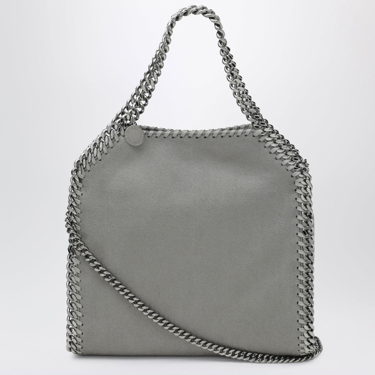 Stella Mccartney Mini Falabella Tote Bag In Light Grey Women