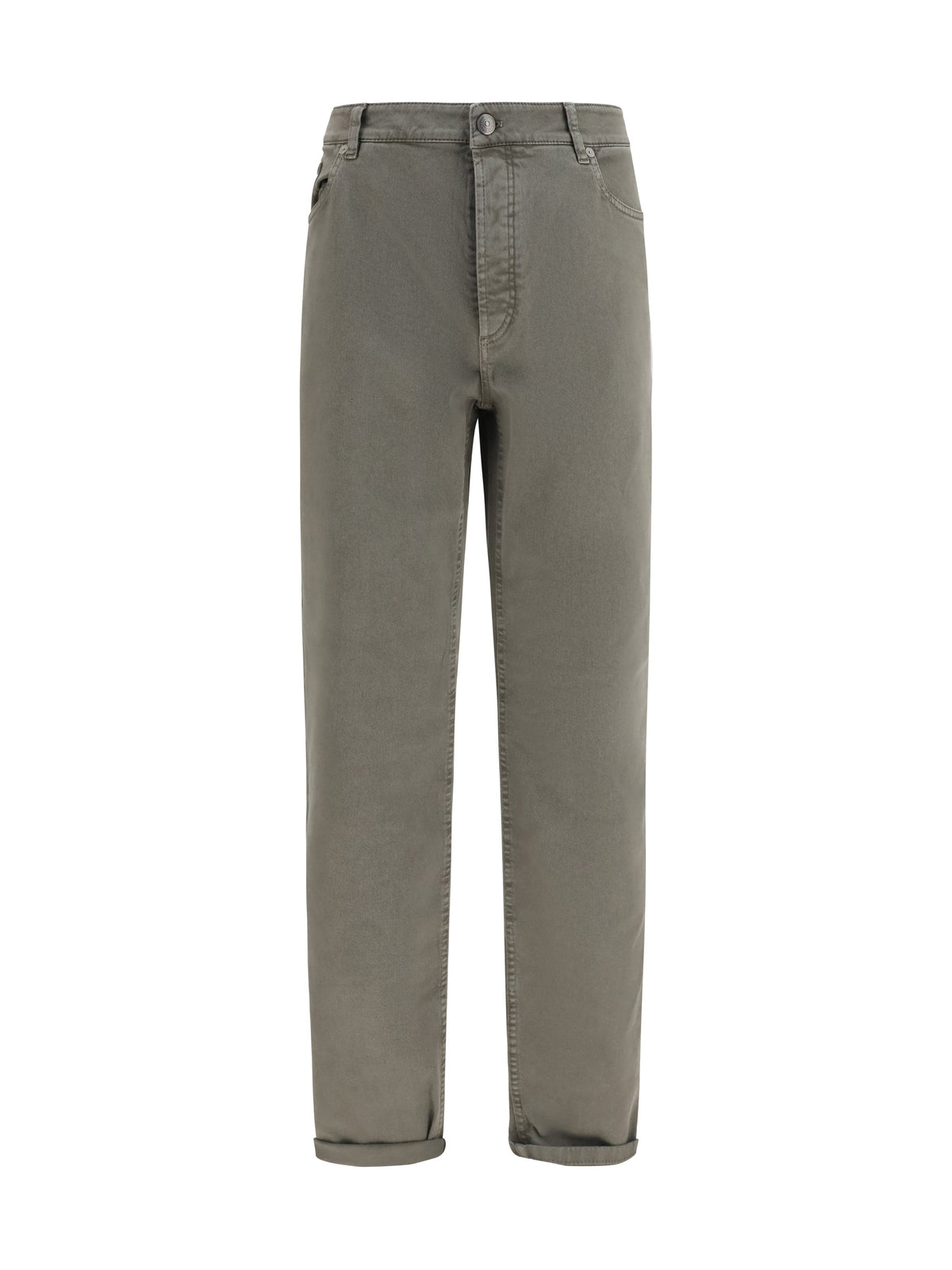 Brunello Cucinelli Men Jeans With Turn-Up Hem