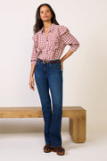 Women's Dru Ruffle Front Shirt