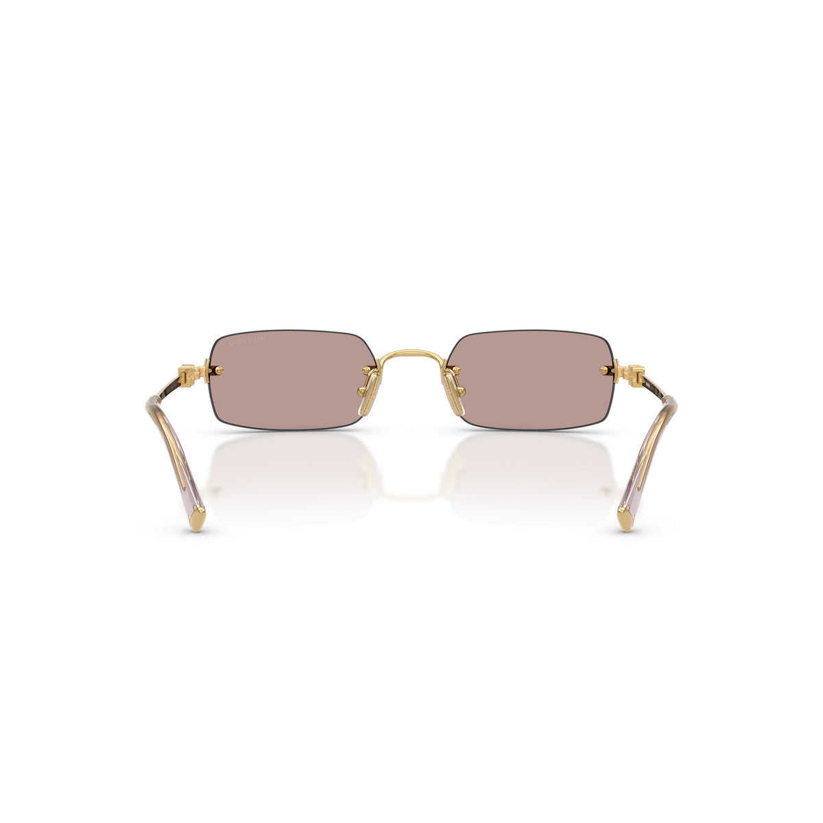 0mu B50s Rimless Rectangular Sunglasses