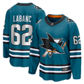 Men's San Jose Sharks Kevin Labanc #62 Teal Breakaway Player jersey