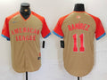 Men's American League Jose Ramirez #11 Cream 2024 MLB All-Star Game Limited Player jersey