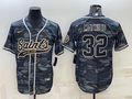 Men's New Orleans Saints Tyrann Mathieu #32 Grey Camouflage Game jersey Joint Edition