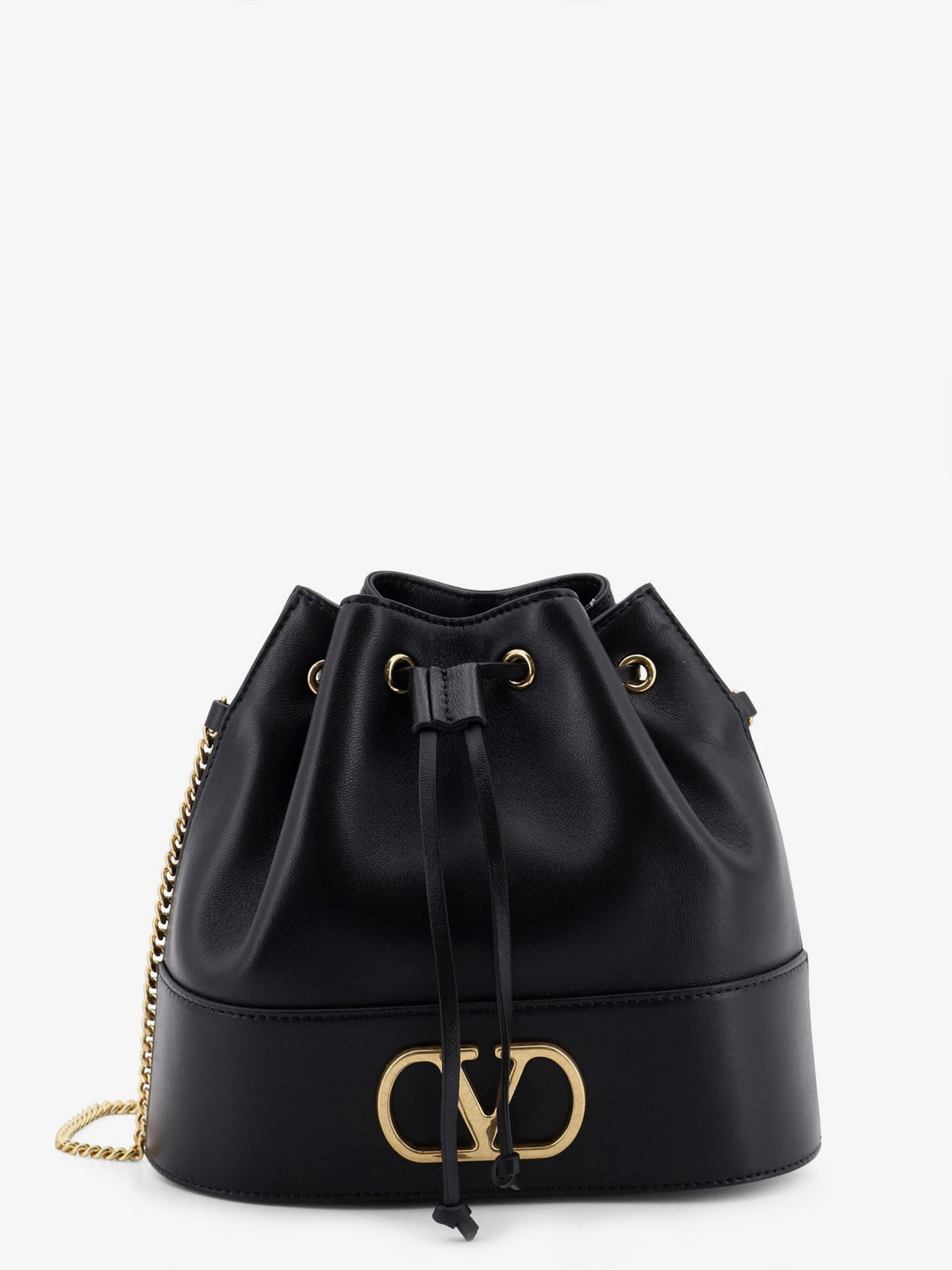 Valentino Garavani Women Vlogo Signature Leather Bucket Bag