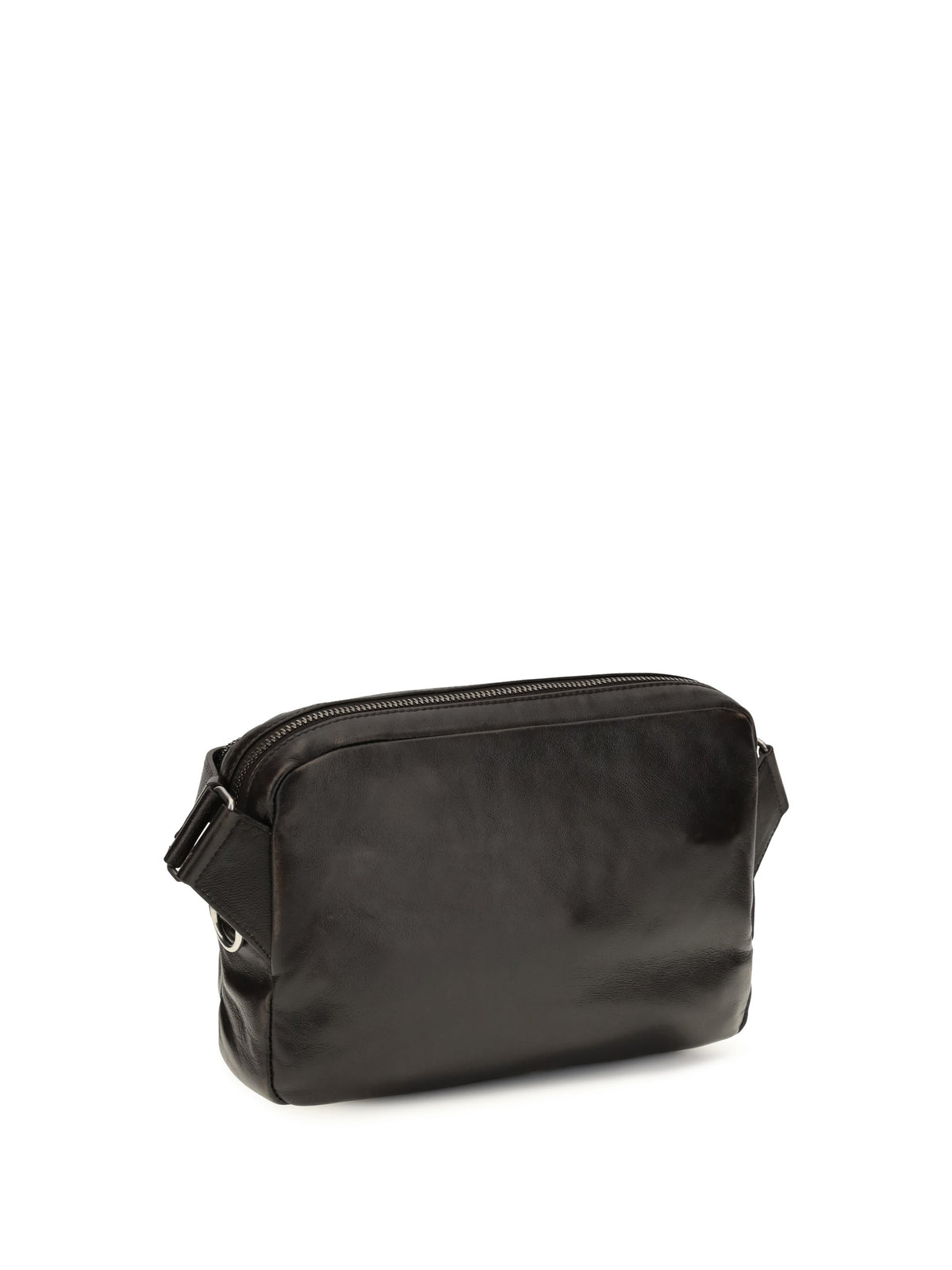 Prada Men Shoulder Bag In Aged-Effect Nappa Leather
