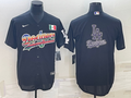 Men's Los Angeles Dodgers Black Blank Replica jersey