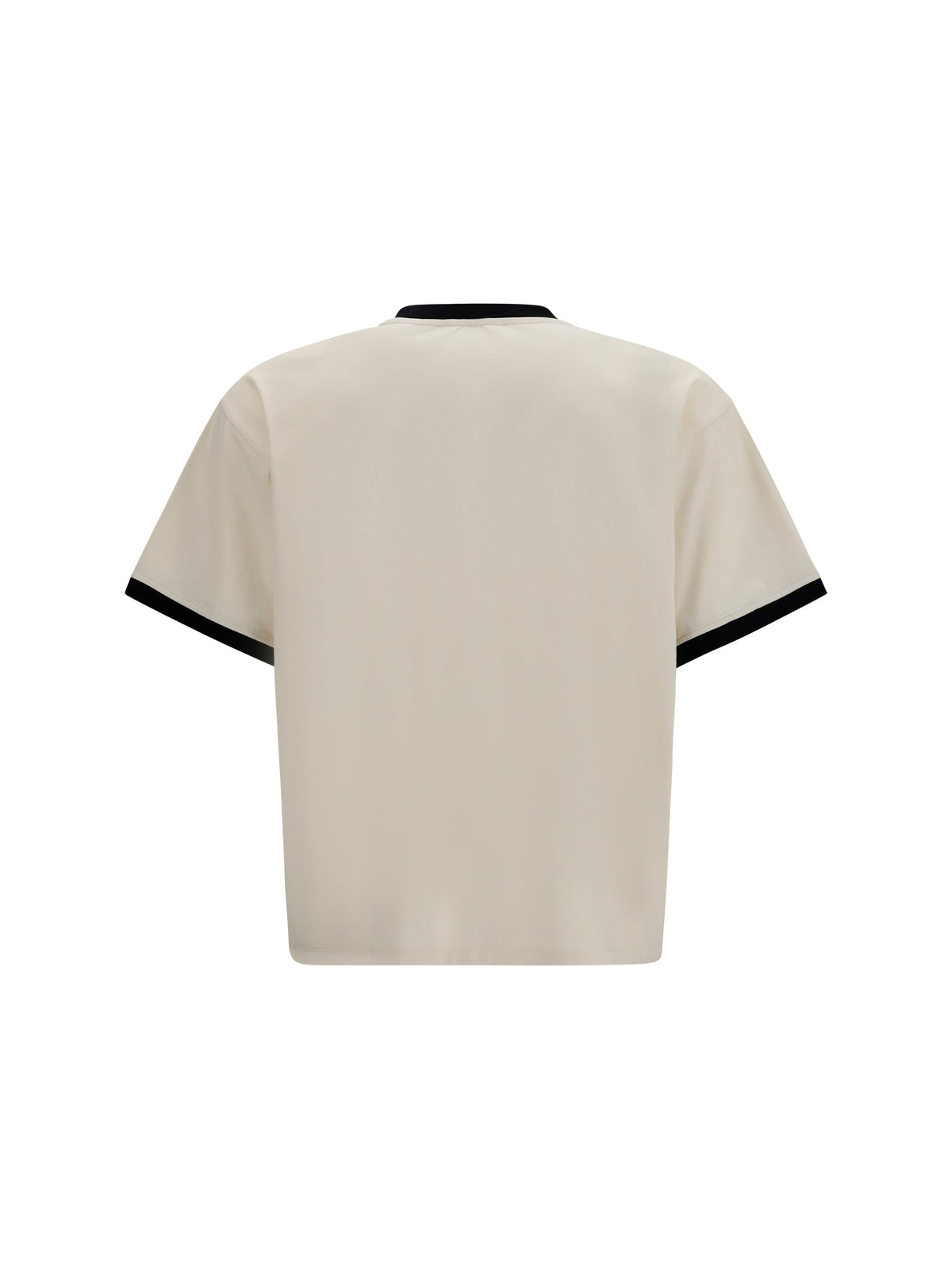 Versace Men Cotton Jersey T-Shirt With Poplin Balloo