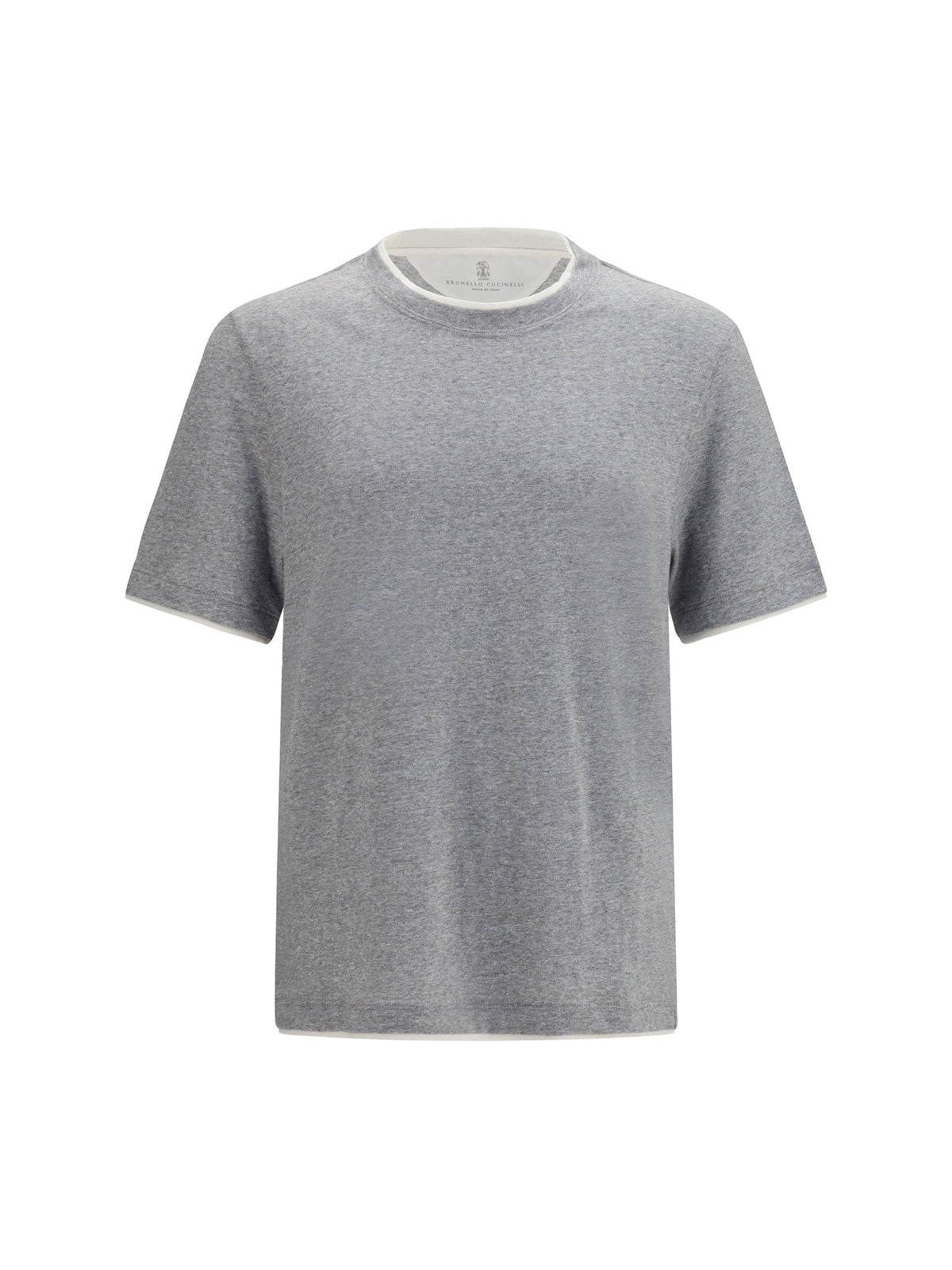 Brunello Cucinelli Men Short-Sleeve Cotton T-Shirt