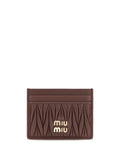 Miu Miu Women Matelassé Nappa Leather Card Holder