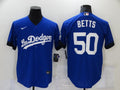 Men's Los Angeles Dodgers Mookie Betts #50 Blue Stitched jersey