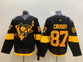 Men's Pittsburgh Penguins sidney crosby  #87 Black Player jersey