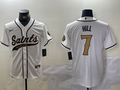 Men's New Orleans Saints Taysom Hill #7 White Player jersey