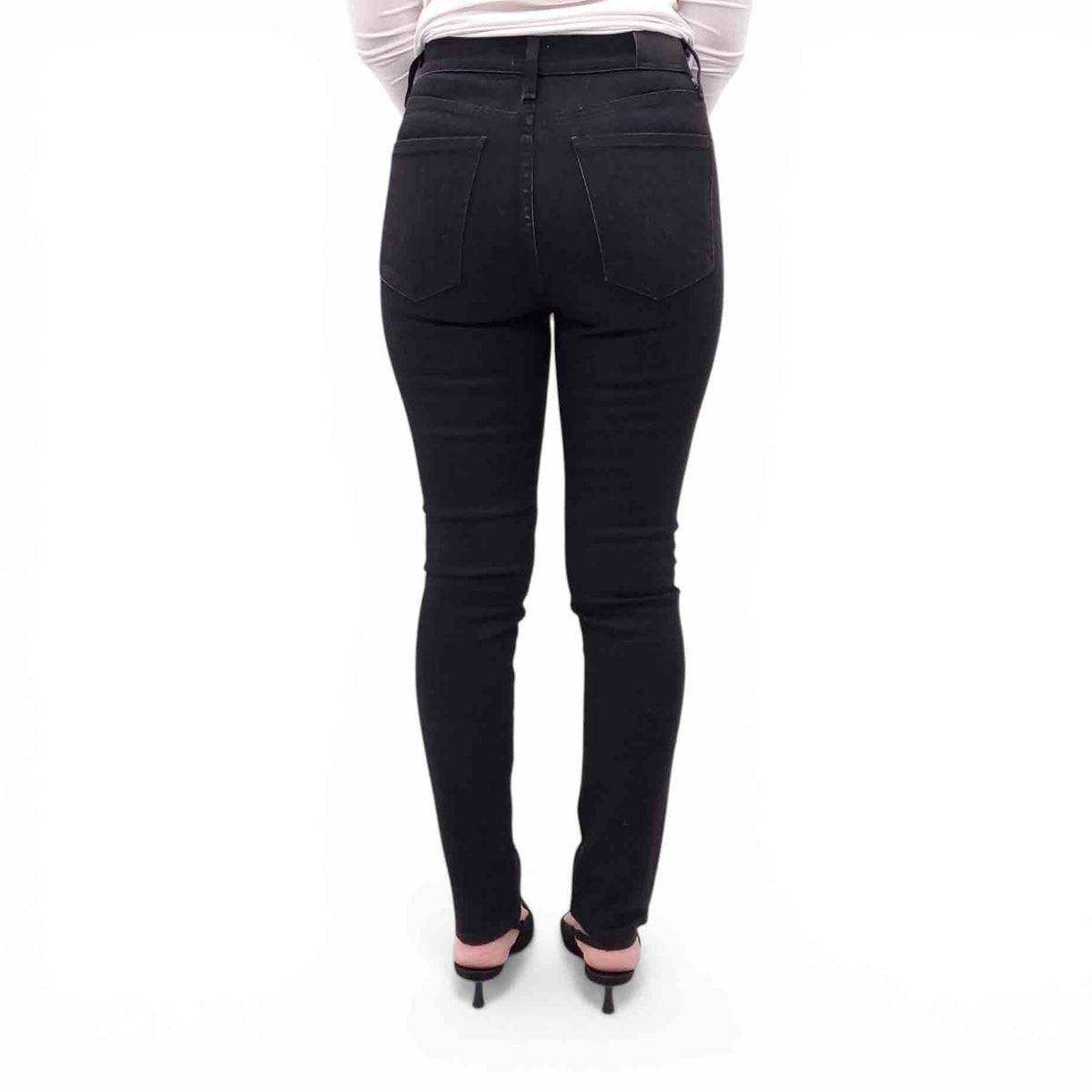 CITIZENS OF HUMANITY BLACK 'OLIVIA HIGH RISE SLIM ANKLE' JEANS - SIZE 26