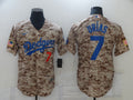 Men's Los Angeles Dodgers Julio Urias #7 Camouflage Replica Player jersey