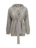 Brunello Cucinelli Women Cotton And Linen Cardigan
