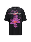 Balenciaga Women Printed Cotton T-Shirt