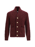 Brunello Cucinelli Men Cable-Knit Cashmere Cardigan
