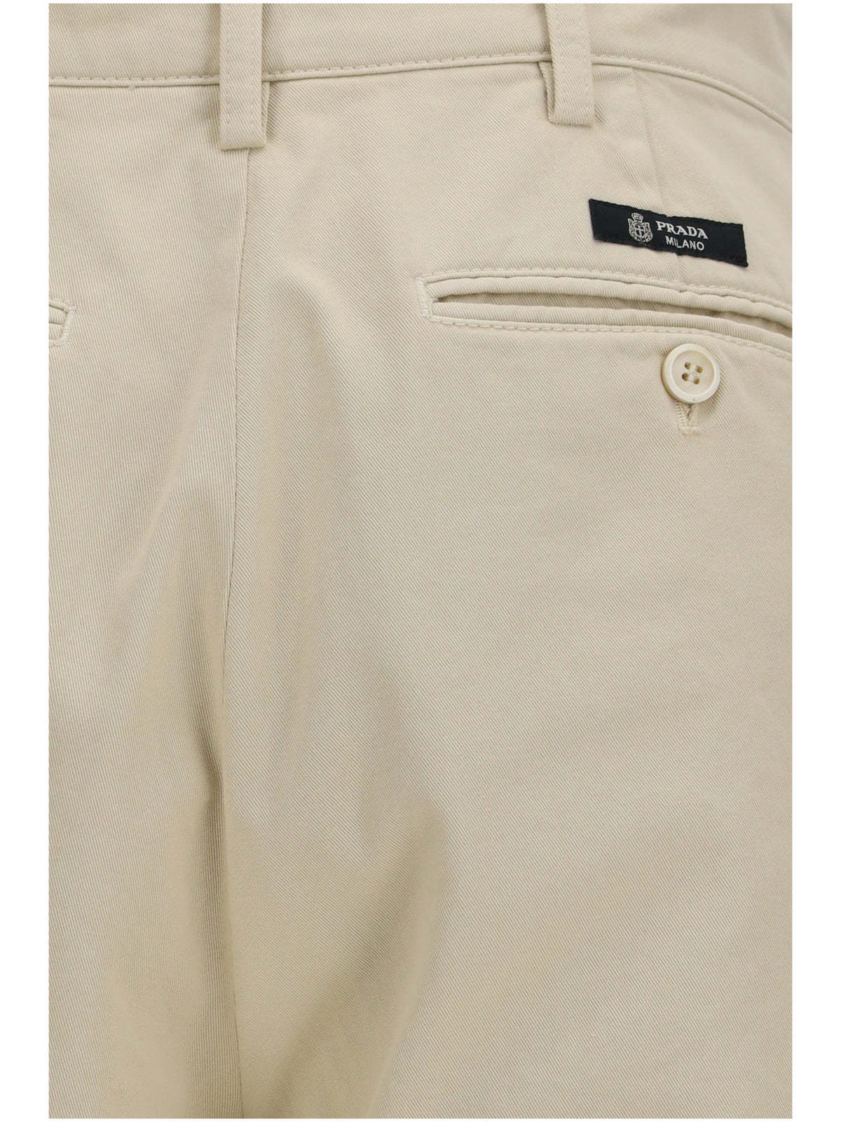 Prada Men Straight-Leg Cotton Pants