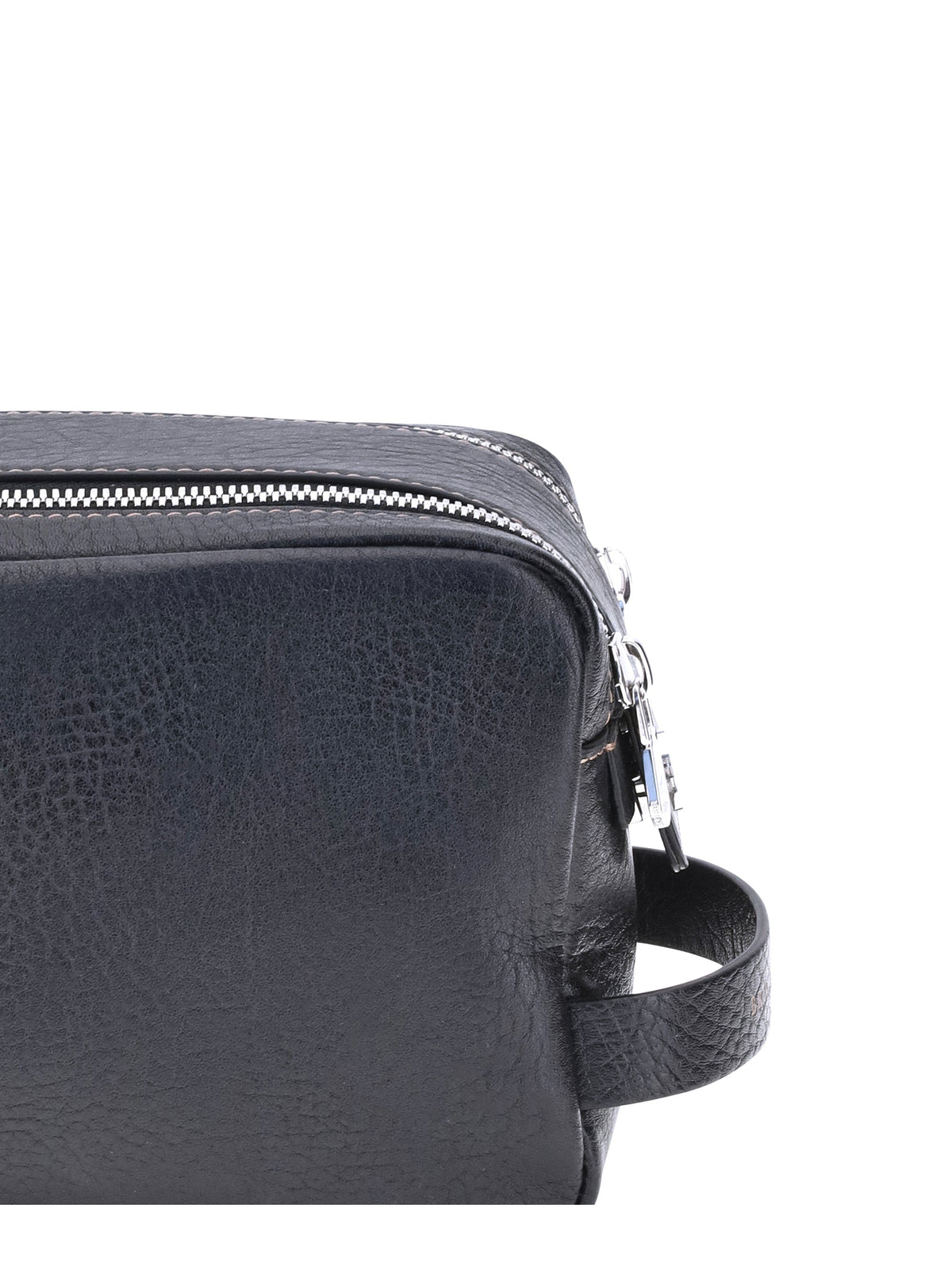 Brunello Cucinelli Men Pebbled Leather Beauty Case