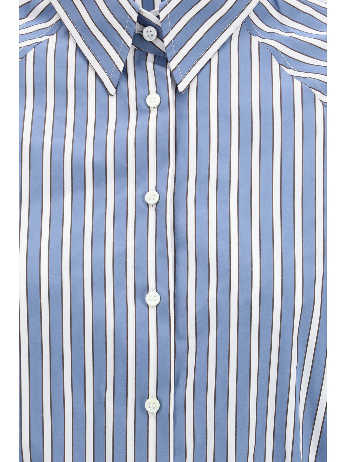 Brunello Cucinelli Women Shadow Stripe Poplin Shirt