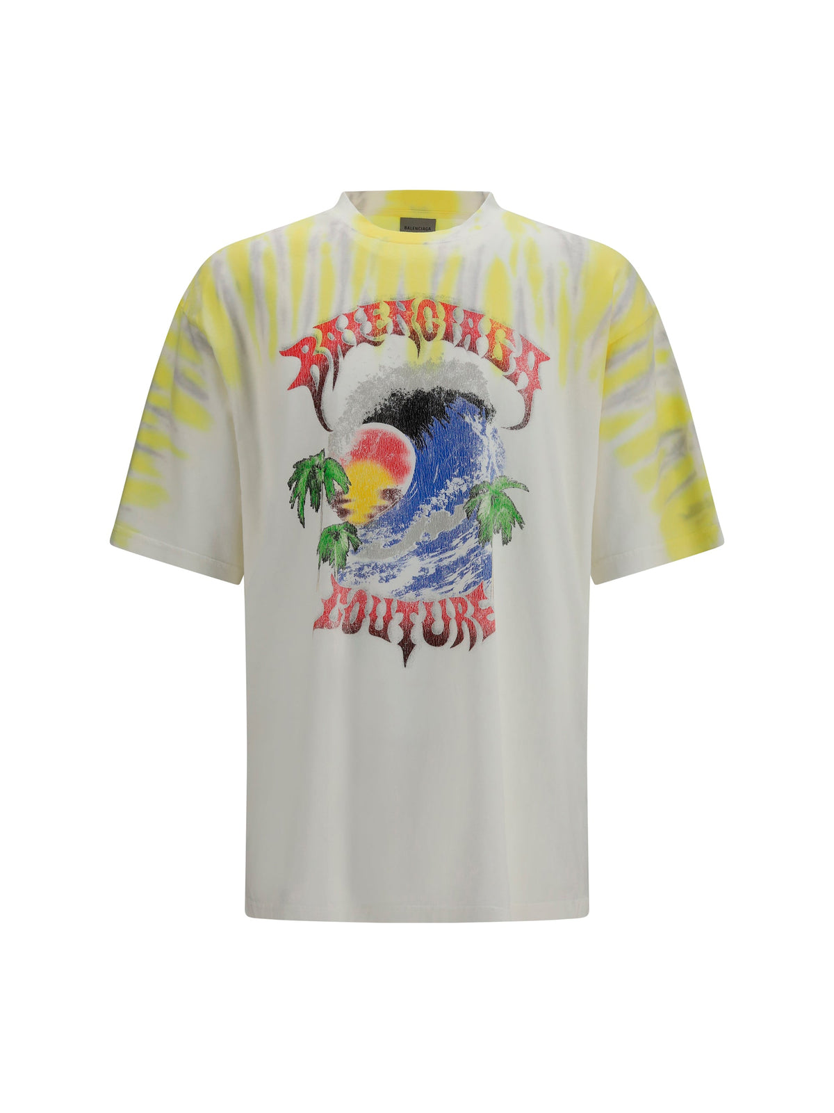 Balenciaga Men Extreme Tie Dye T-Shirt