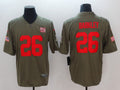 Men's New York Giants Saquon Barkley #26 Brown Authentic Game jersey