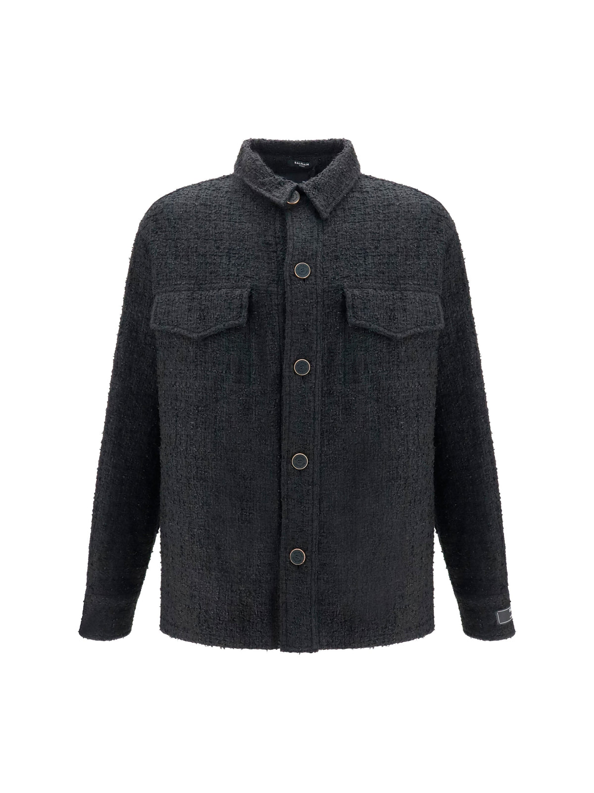 Balmain Men Tweed Buttoned Jacket