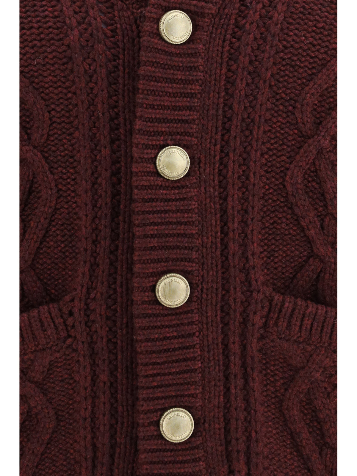 Brunello Cucinelli Men Cable-Knit Cashmere Cardigan