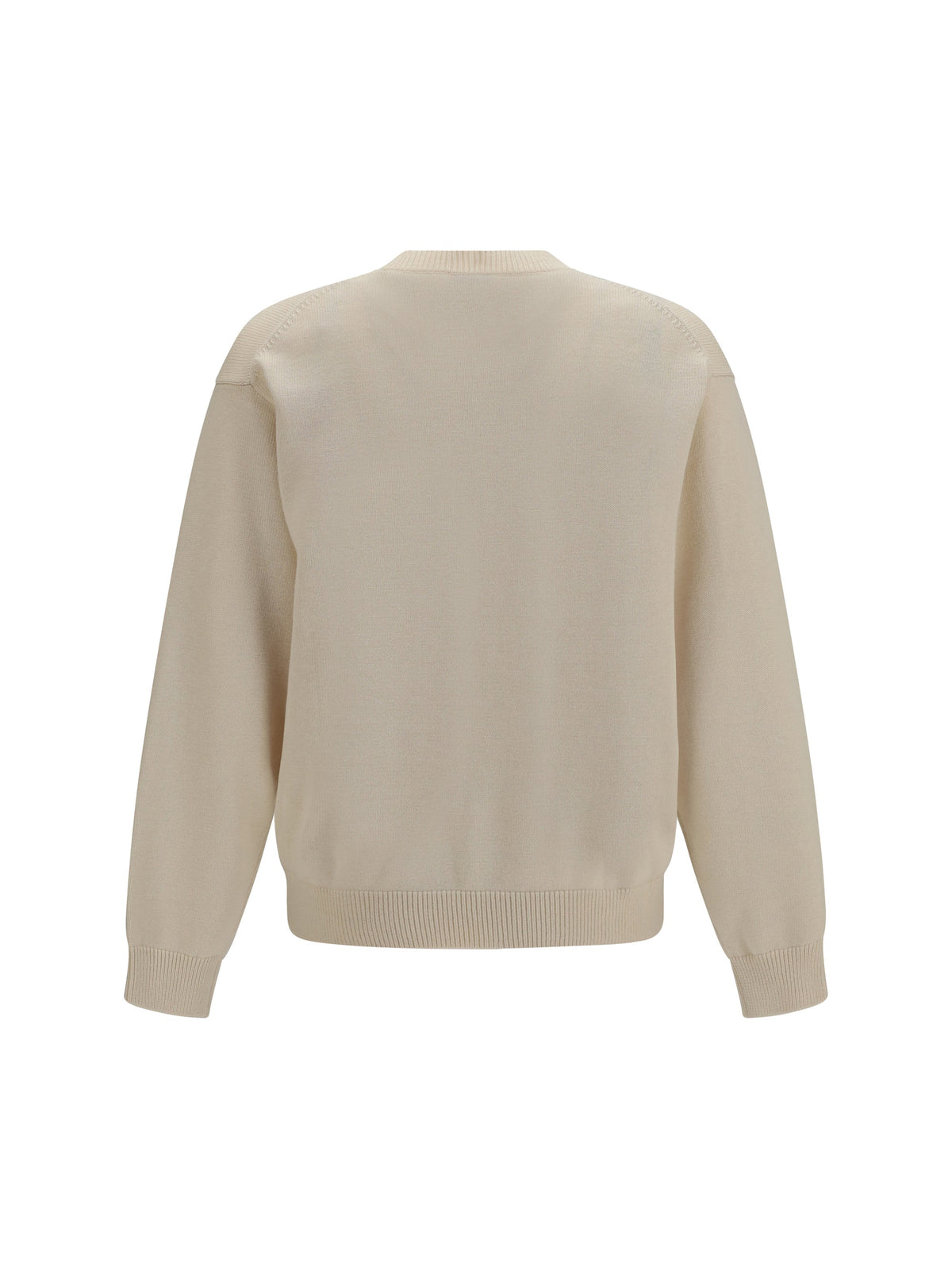 Kenzo Men Kenzo Paris Emblem Embroidered Wool And Cotton Sweater