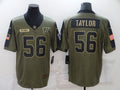 Men's New York Giants Lawrence Taylor #56 Brown Game jersey