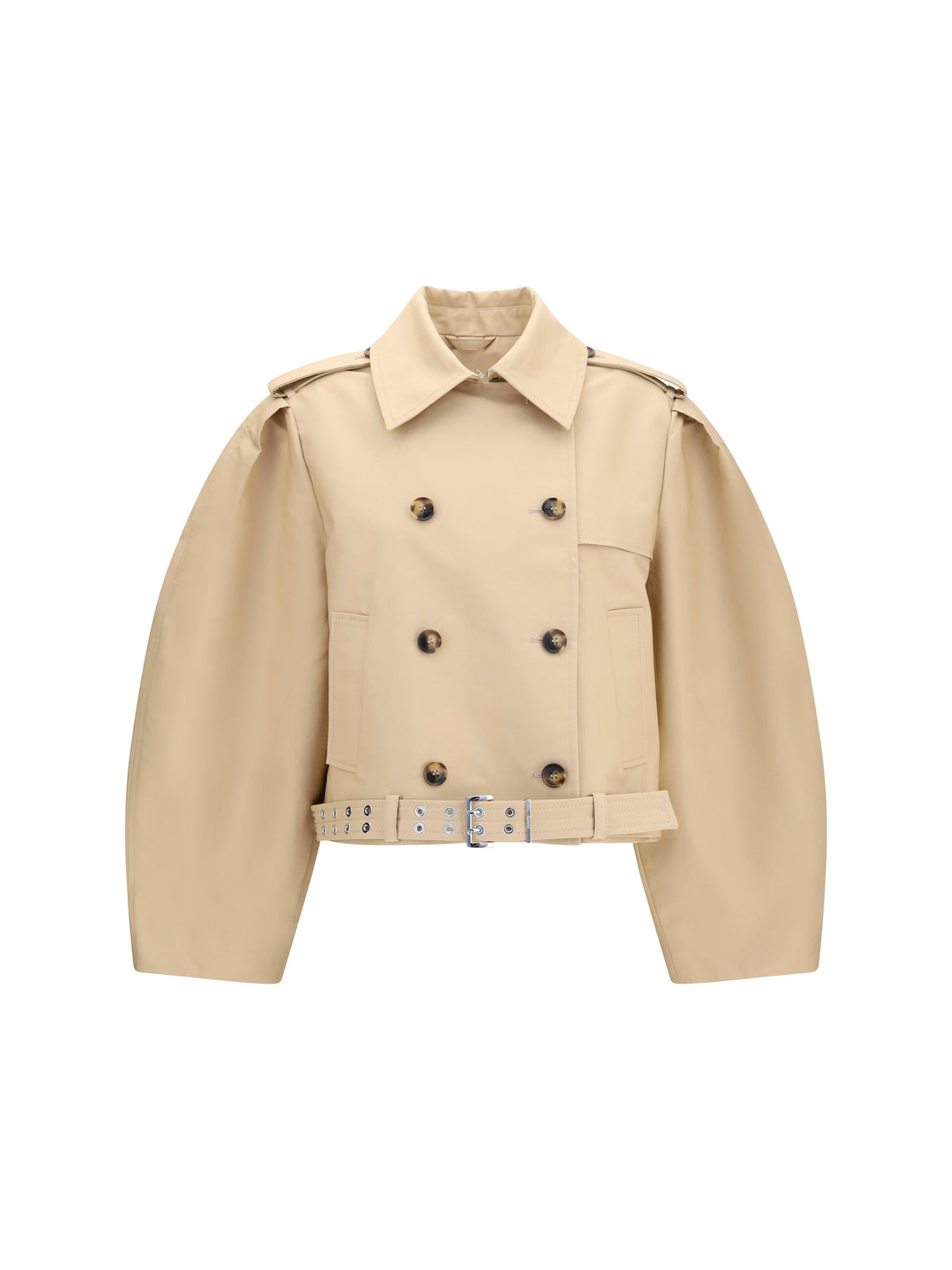 Ganni Women Double-Breasted Belted Jacket