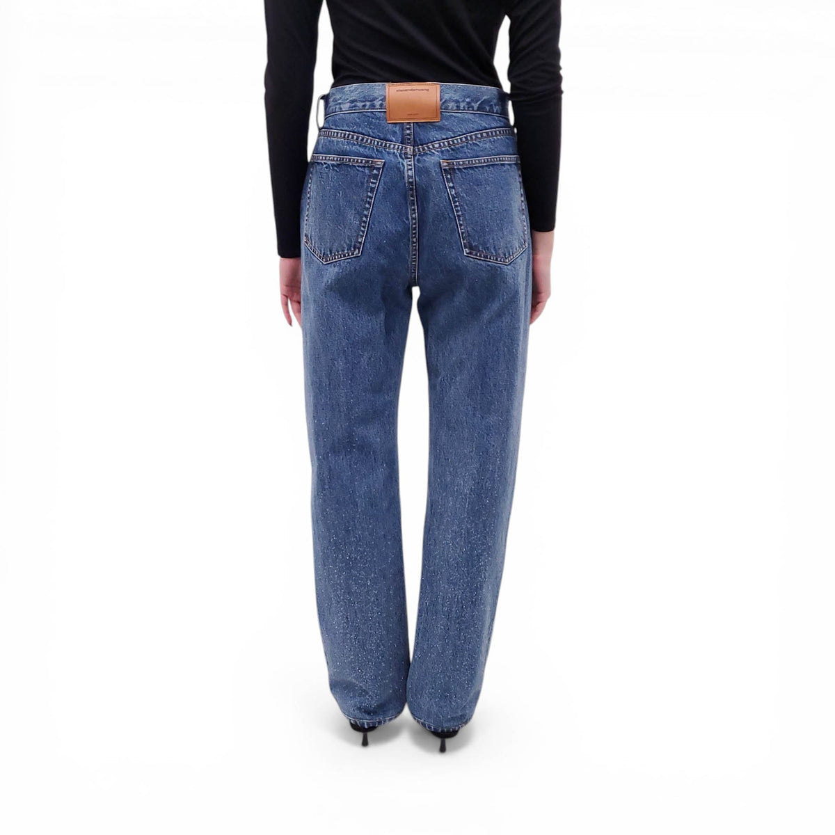 ALEXANDERWANG CRYSTAL EMBELLISHED JEANS - SIZE 28