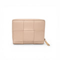 BOTTEGA VENETA NUDE INTRECCIATO BI-FOLD WALLET
