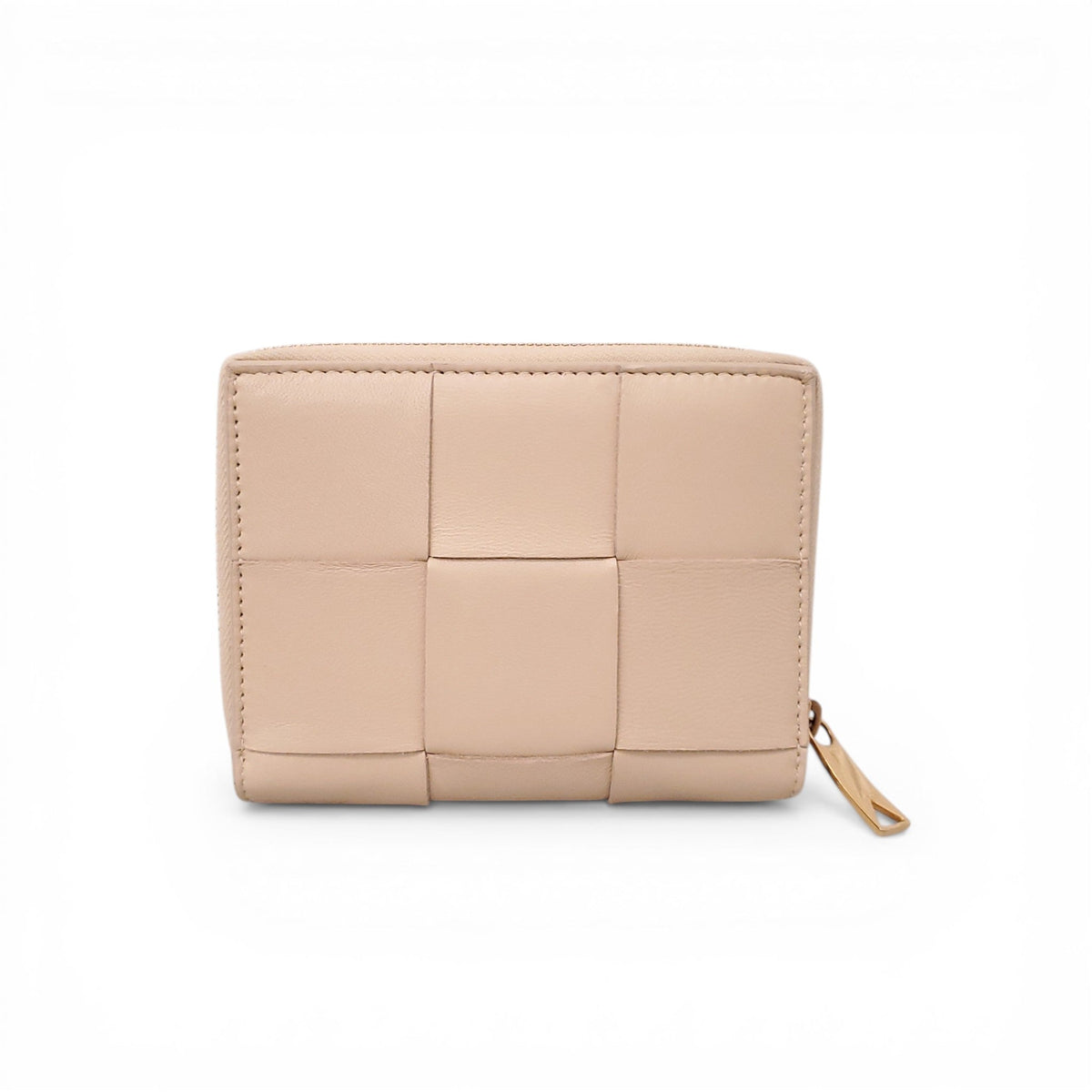 BOTTEGA VENETA NUDE INTRECCIATO BI-FOLD WALLET