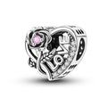Beaded Open Heart Charm