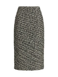 Gucci Women Midi Skirt In Laminated Bouclé Fabric